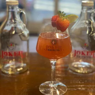 Strawberry Lime Kombucha