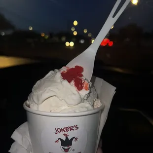 Cherry bomb Italian ice cream