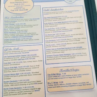 Menu 3: soups &amp; sandwiches