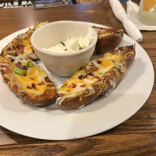 Loaded potato boats