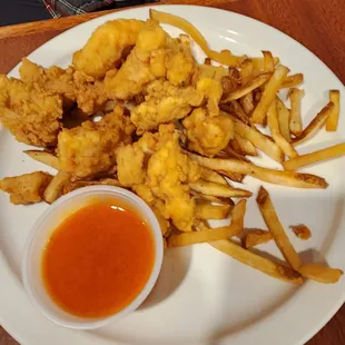 Chicken bites and fries