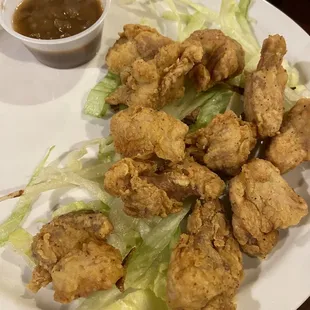 Pork bites with gravy-very good