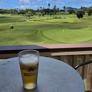 Sitting on the lanai