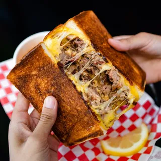 Birria Cheese Melt w/ Consomme