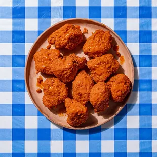 a plate of fried chicken