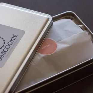 Hand packaged with love in our reusable tin