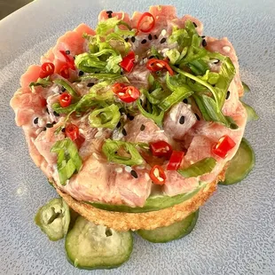 Ahi Tuna Poke Stack