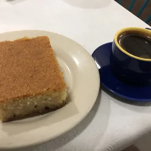 Namoura with Turkish Coffee