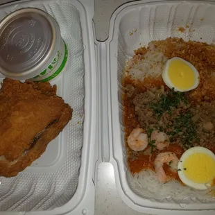 Palabok + 1 chicken