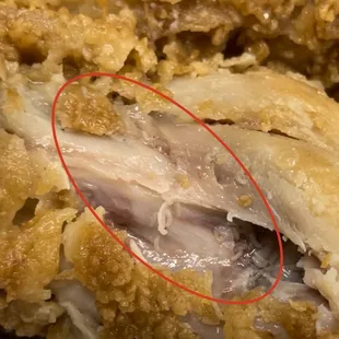 Worms in chicken Joy