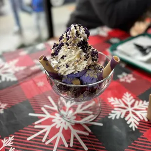 Ube sundae