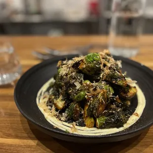 Fried Brussel sprouts