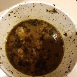 Pepper soup with Beef. Very good! 12/15/18