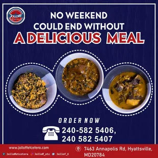 two bowls of soup and a phone