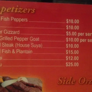 Appetizers