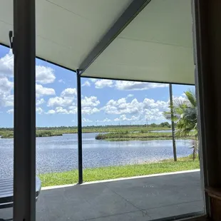 outside