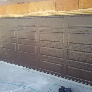 Black long panel steel door