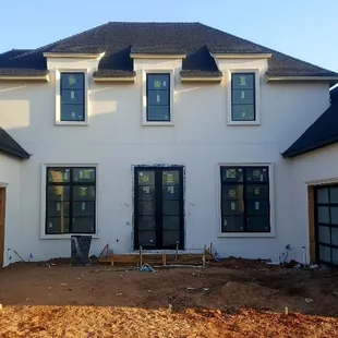 Aluminum full view glass doors