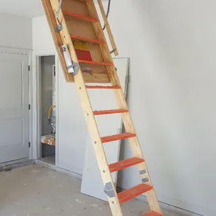 We replace attic stairs