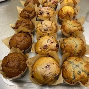 Assorted muffins