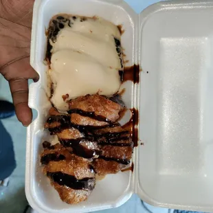 Deep fried Oreos with ice cream