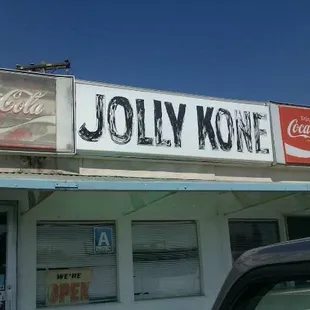 the sign for jolly kone