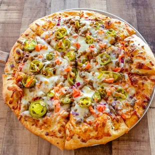 pizza, food