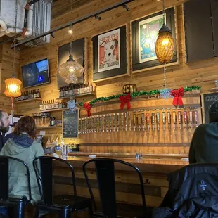 people sitting at a bar