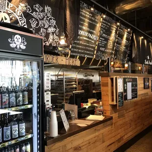 the inside of a restaurant