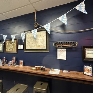 the bar area