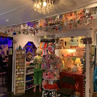 the inside of a toy store
