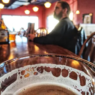 a man sitting at a bar