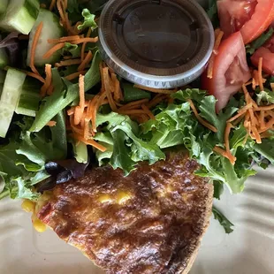 Quiche salad combo