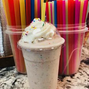 Birthday Cake frappe!!