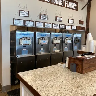 Today's yogurt flavors!