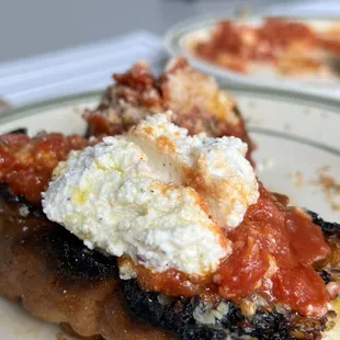 Marinara-Braised Meatballs, Garlic Bread