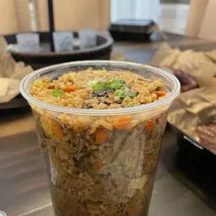 Brisket and pork fried rice, a bit bland overall it was just okay.