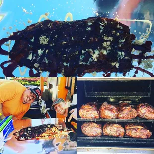 jon jon's does something special w their award wining slow smoked spare ribs! Each rib is candied for that signature sweetness