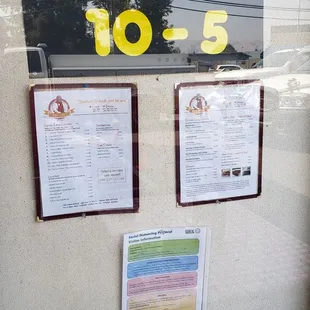 the open 10 5 menu