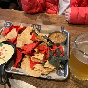 Chips and queso. The winner of this app is the homemade salsa!!!