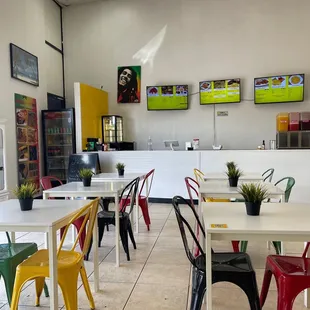 the inside of the restaurant