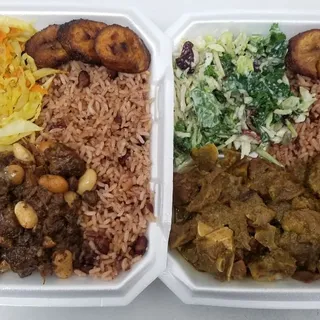 Slow Cooked Curry Goat Meal