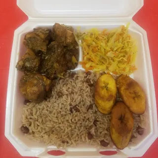 Brown Stew Chicken Meal