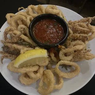 Calamari appetizer