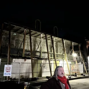 Jonathan during the ghost story of the young widow