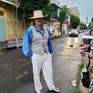 Jonathan Weiss giving his amazing Dark History #1 tour in New Orleans.