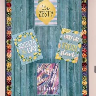 Bulletin board made with beautiful vinyl,  sturdy backing for durable use.