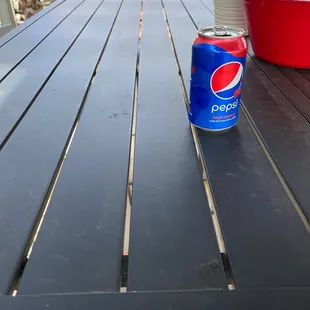 Me and my $2 can of soda waiting on my po-boy while everyone else is eating.