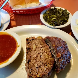 The meatloaf entre tastes amazing and comes with two sides and a cup of soup! All for $9.95 is the best price in town!