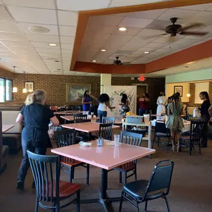 Inside private area rental space